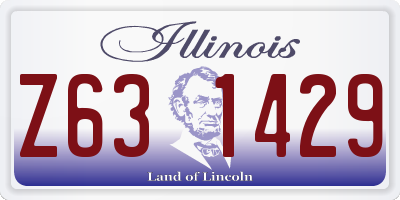IL license plate Z631429