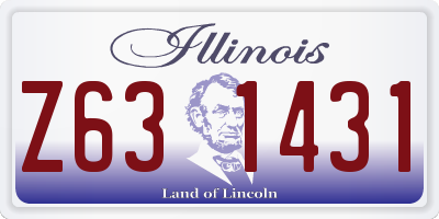 IL license plate Z631431