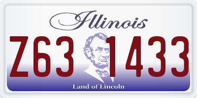 IL license plate Z631433