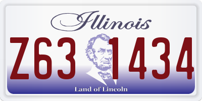 IL license plate Z631434