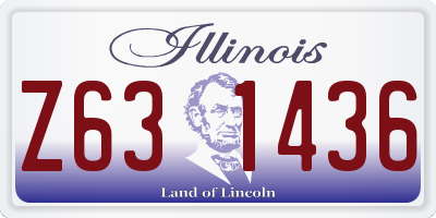 IL license plate Z631436
