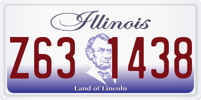 IL license plate Z631438