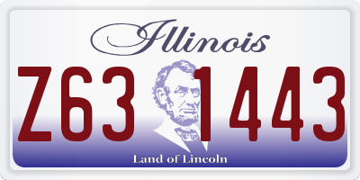 IL license plate Z631443