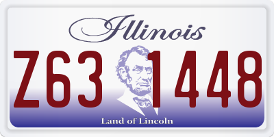 IL license plate Z631448