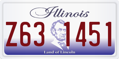 IL license plate Z631451