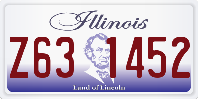 IL license plate Z631452