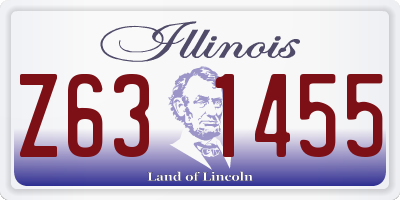 IL license plate Z631455