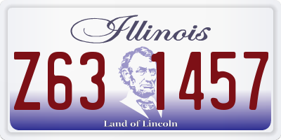 IL license plate Z631457