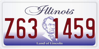 IL license plate Z631459