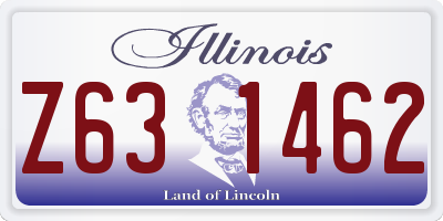 IL license plate Z631462