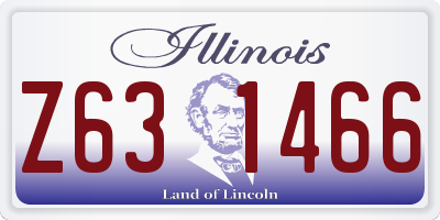 IL license plate Z631466