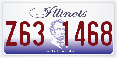 IL license plate Z631468