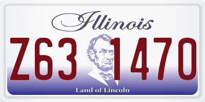 IL license plate Z631470