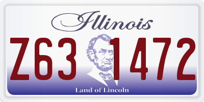 IL license plate Z631472