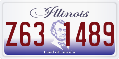 IL license plate Z631489