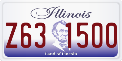 IL license plate Z631500