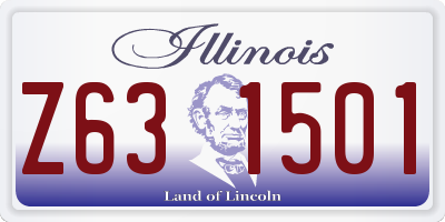 IL license plate Z631501