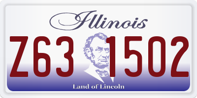 IL license plate Z631502