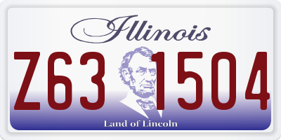 IL license plate Z631504
