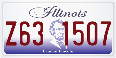 IL license plate Z631507