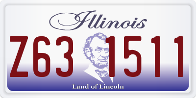 IL license plate Z631511