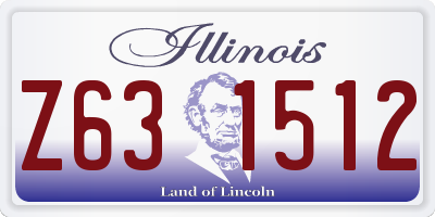 IL license plate Z631512