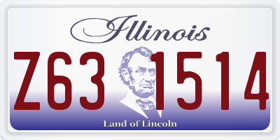 IL license plate Z631514