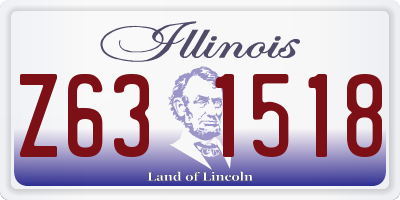 IL license plate Z631518