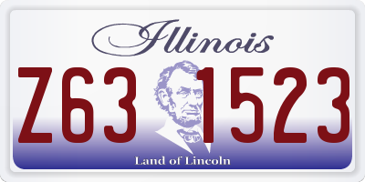 IL license plate Z631523