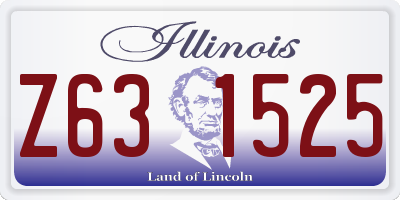 IL license plate Z631525