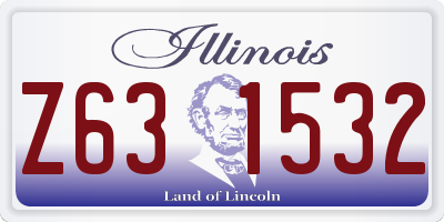 IL license plate Z631532