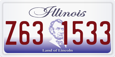 IL license plate Z631533