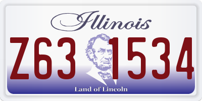 IL license plate Z631534