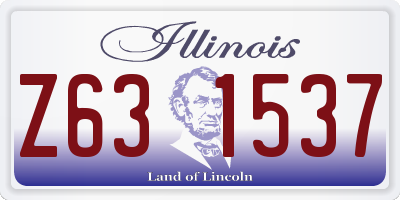 IL license plate Z631537