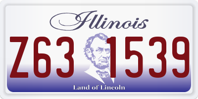 IL license plate Z631539