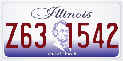 IL license plate Z631542