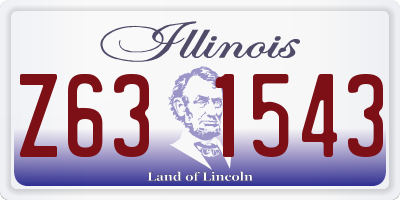 IL license plate Z631543