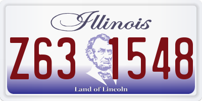 IL license plate Z631548