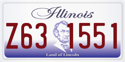 IL license plate Z631551