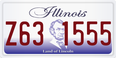 IL license plate Z631555