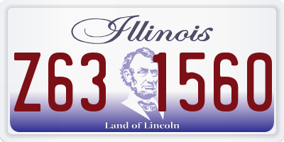 IL license plate Z631560