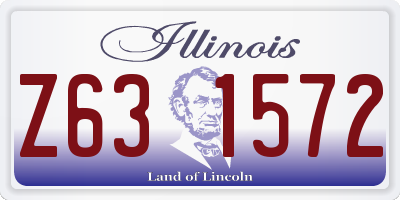 IL license plate Z631572