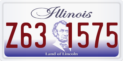 IL license plate Z631575