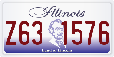 IL license plate Z631576