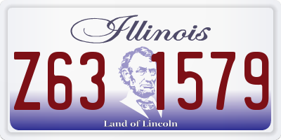 IL license plate Z631579