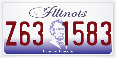 IL license plate Z631583
