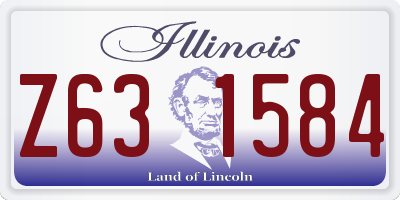 IL license plate Z631584