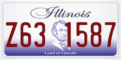 IL license plate Z631587