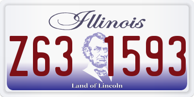 IL license plate Z631593