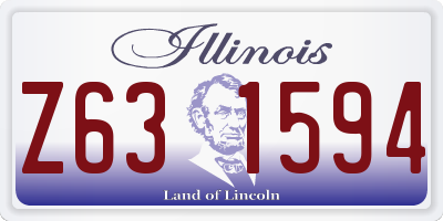 IL license plate Z631594